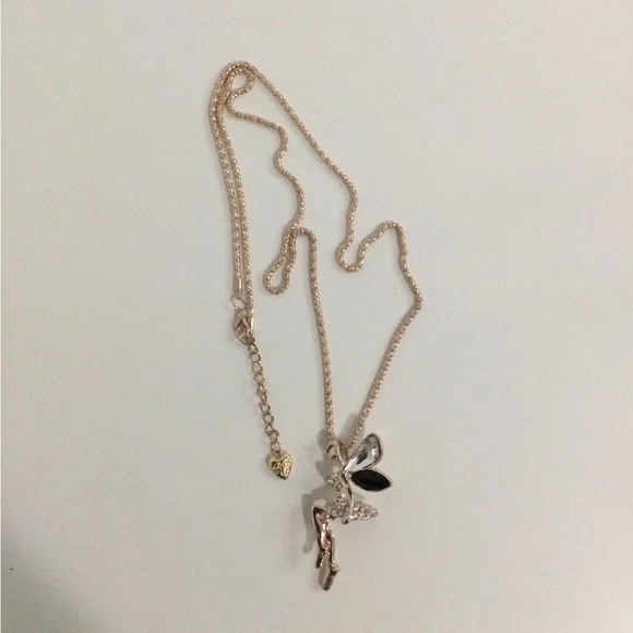Betsy Johnson Gold tone Fairy Pendant Necklace 🧚♀️ - Picture 6 of 12